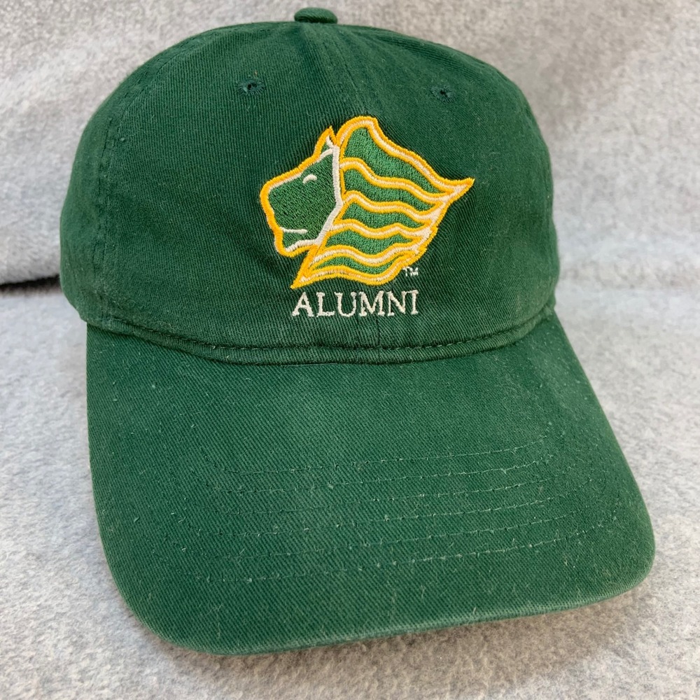 SLU Lion Alumni Mens Green Big Accessories Hat Adjustable Strapback OSFM